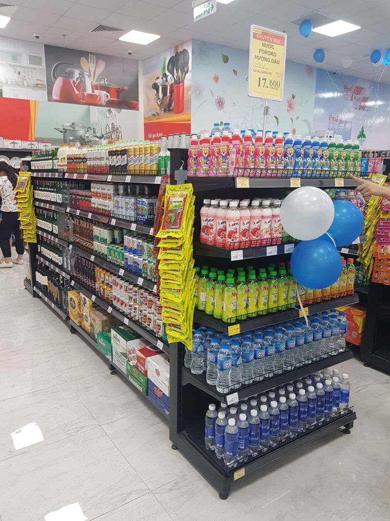Kệ đôi tôn liền cho hệ thống siêu thị tại Thanh Hóa
