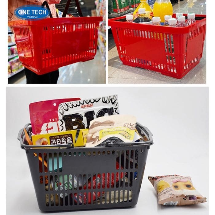 Ứng dụng của giỏ nhựa siêu thị Thanh Hoá