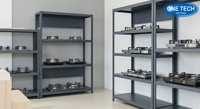 Phân loại kệ trưng bày bếp gas Tổng hợp các loại kệ trưng bày bếp gas phổ biến hiện nay