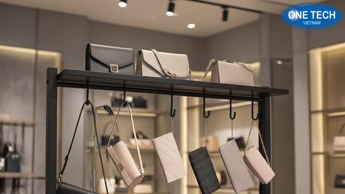 Kệ treo móc trưng bày túi đeo chéo túi nhẹ