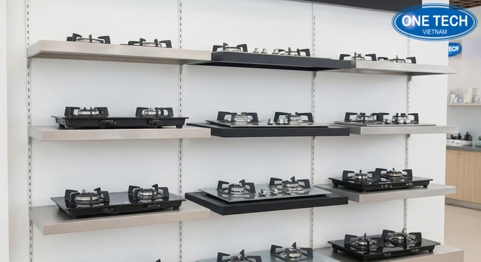 Bảo quản kệ trưng bày bếp gas Vệ sinh kệ bếp gas inox và kệ thép sơn tĩnh điện đúng cách