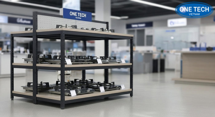 Mẫu kệ trưng bày bếp gas được ưa chuộng Một số mẫu kệ trưng bày bếp gas bán chạy phù hợp nhiều quy mô cửa hàng