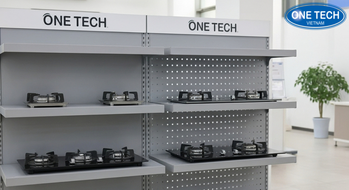 So sánh kệ trưng bày bếp gas theo chất liệu và kiểu dáng So sánh trực quan ưu nhược điểm các loại kệ trưng bày bếp gas