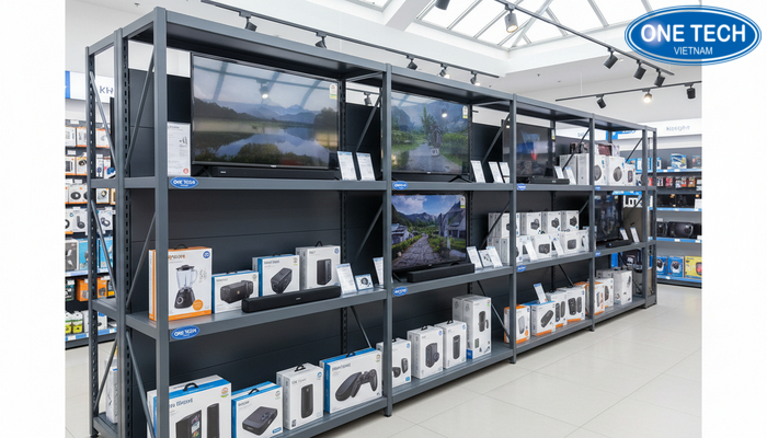 Mẫu kệ 3A Rack dùng làm kệ trưng bày đồ điện tải trọng cao