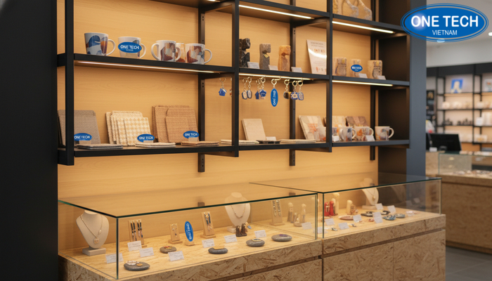 Xu hướng kệ trưng bày đồ lưu niệm 2026 Kệ và tủ kính dùng đèn LED cảm biến chuyển động, tăng trải nghiệm và tiết kiệm điện