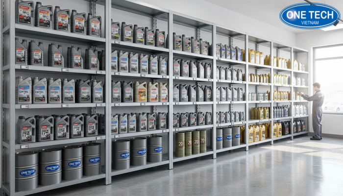 So sánh cửa hàng dầu nhớt trưng bày gọn gàng và lộn xộn
