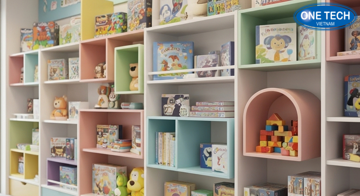 Bộ sưu tập mẫu kệ trưng bày đồ chơi trẻ em thịnh hành năm 2026
