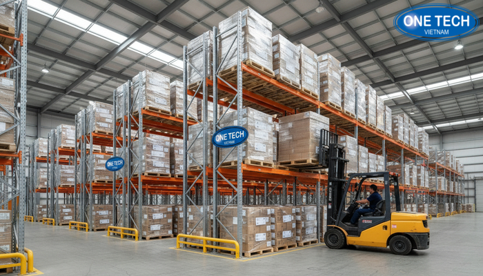 Cải tiến khung và hệ giằng giúp kệ double deep ổn định khi vận hành