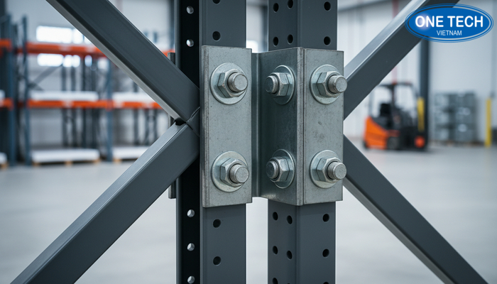 Anh chi tiet khung thep chiu luc va lien ket bulong