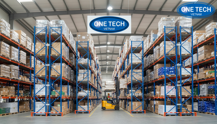 Dự án kệ kho hàng double deep OneTech triển khai tại Thanh Hóa