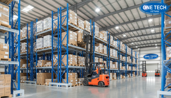 Ảnh dự án kệ drive in lắp đặt tại kho hàng ở Thanh Hóa