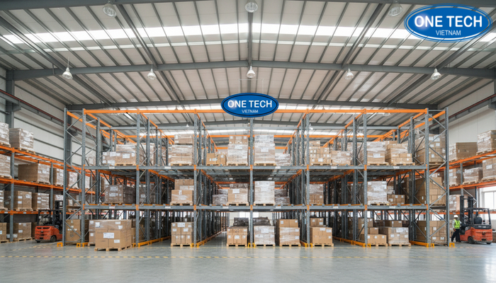 Hinh anh kho hang tai Thanh Hoa su dung he thong ke Push Back