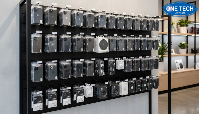 Hướng dẫn bố trí kệ móc treo phụ kiện theo nhóm sản phẩm để dễ tìm và dễ bán