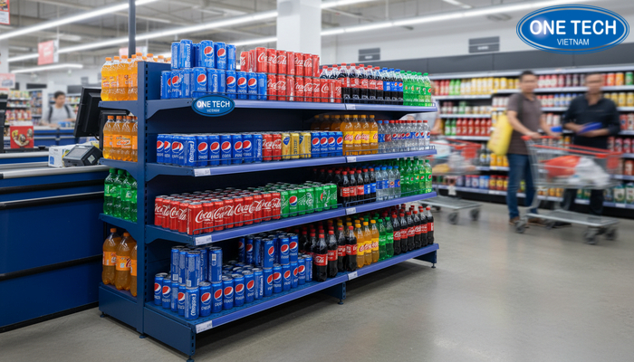 Kệ quảng cáo Pepsi, Coca đặt gần quầy thanh toán giúp tăng mua bốc đồng