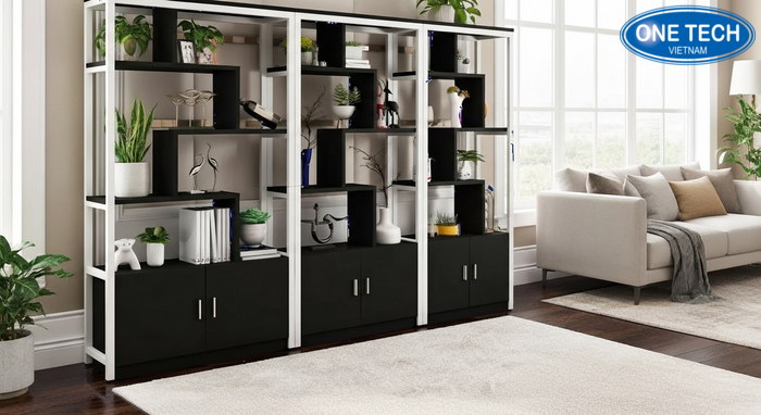 Mau ke de cay canh bang go Mau ke de cay canh bang go tu nhien cho phong khach