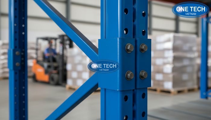 Chi tiet vat lieu thep chiu luc va lop son bao ve ke kho