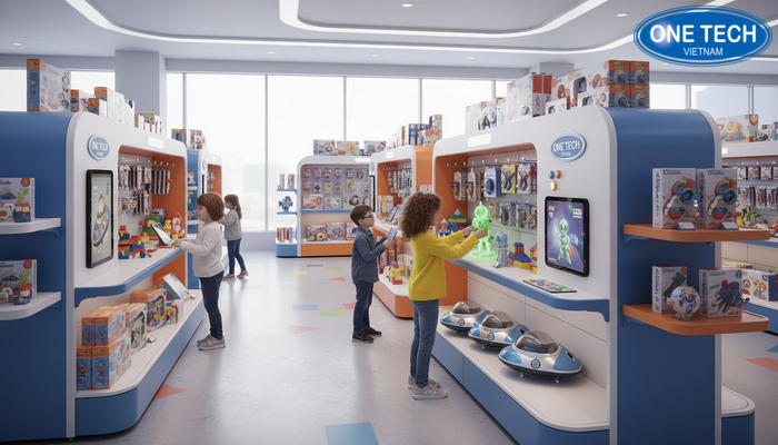 Xu hướng kệ trưng bày đồ chơi trẻ em tích hợp yếu tố tương tác, tăng trải nghiệm