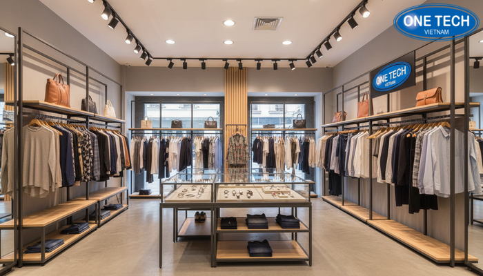 Mẫu kệ trưng bày shop quần áo tại Thanh Hóa Bộ sưu tập mẫu kệ treo, kệ gấp, kệ đảo trung tâm