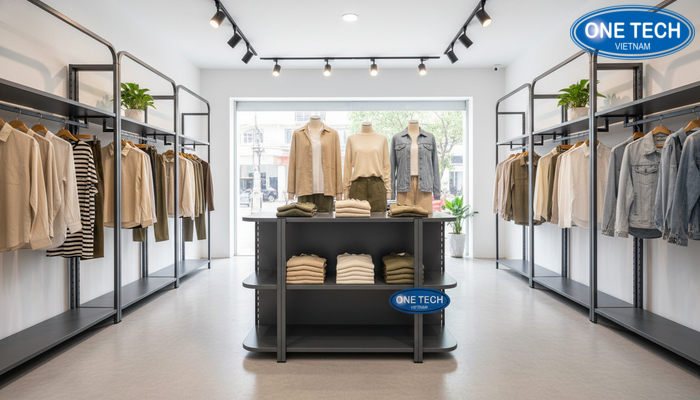 Kệ đảo trung tâm cho shop quần áo Kệ đảo trung tâm trưng bày hàng best seller