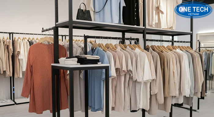 Kệ treo quần áo sắt sơn tĩnh điện Mẫu kệ treo quần áo sắt sơn tĩnh điện cho shop thời trang