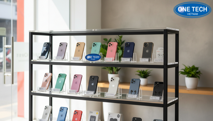 Mẫu kệ acrylic mica trưng bày phụ kiện điện thoại đẹp và sang