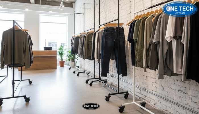 Tiêu chí chọn kệ trưng bày shop quần áo bền đẹp So sánh chất lượng kệ thực tế và giá thành