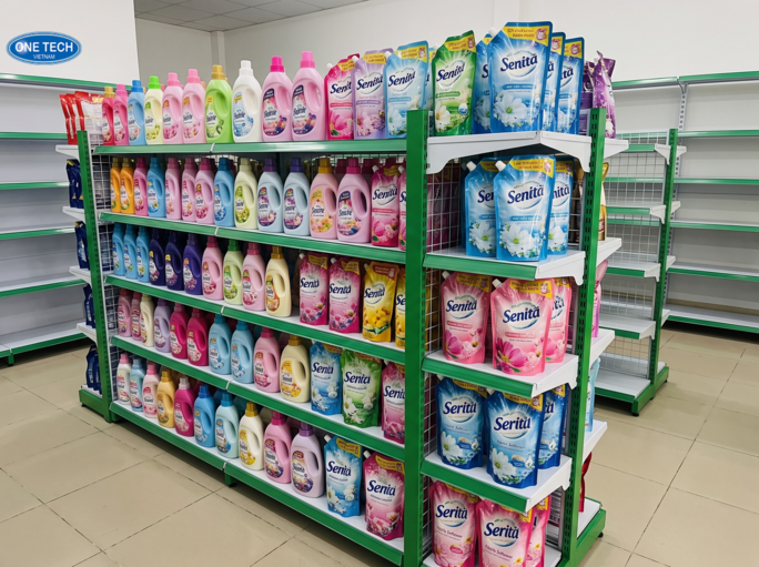 Giới thiệu về giá kệ trưng bày nước xả vải Thanh Hóa